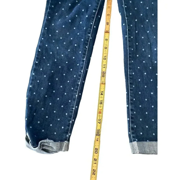 Gymboree Girls Blue & White Apple Overalls Jumpsuit Size 8 - Picture 3 of 6